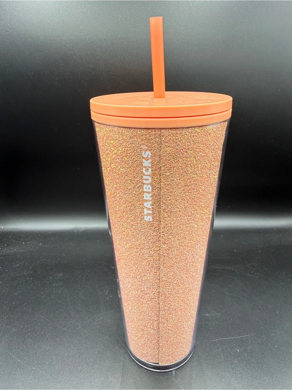 Starbucks Walt Disney World Peach Punch Glitter Mickey Tumbler 2024 24oz